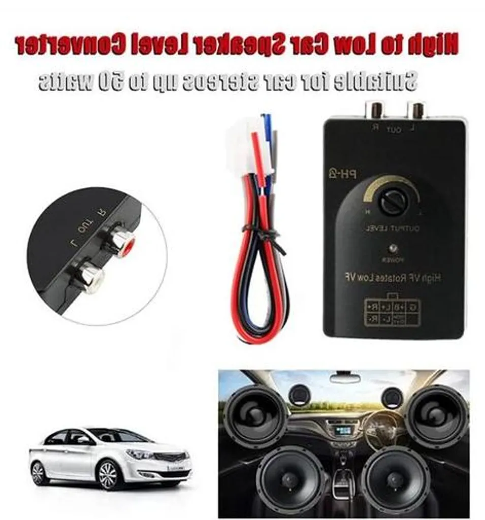Adaptateur pour brancher un ampli sur autoradio avec fonction de délai