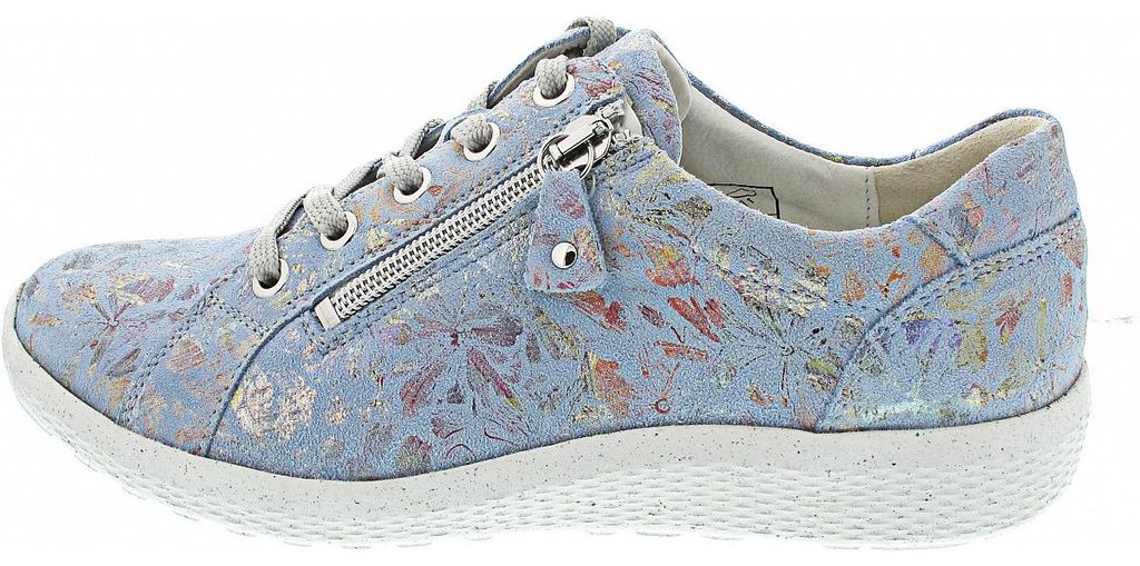 Waldläufer K-Ira sportlicher Schnürer Blau in Gr. 39 Produktbild 