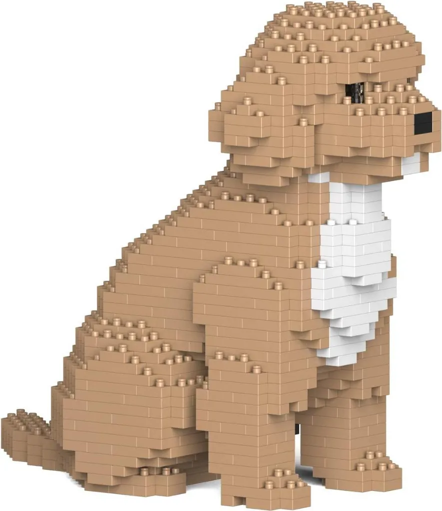 Jeu de construction Cockapoo en briques JEKCA sculpture canine 3D
