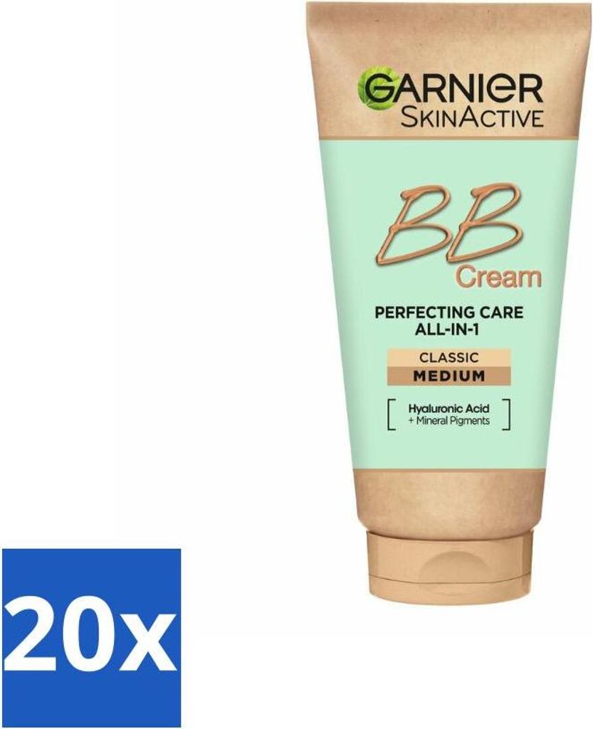 Garnier SkinActive BB Cream Classic Medium 5in1 Pflege 50 ml - Vorteilspack - 20 Stücke