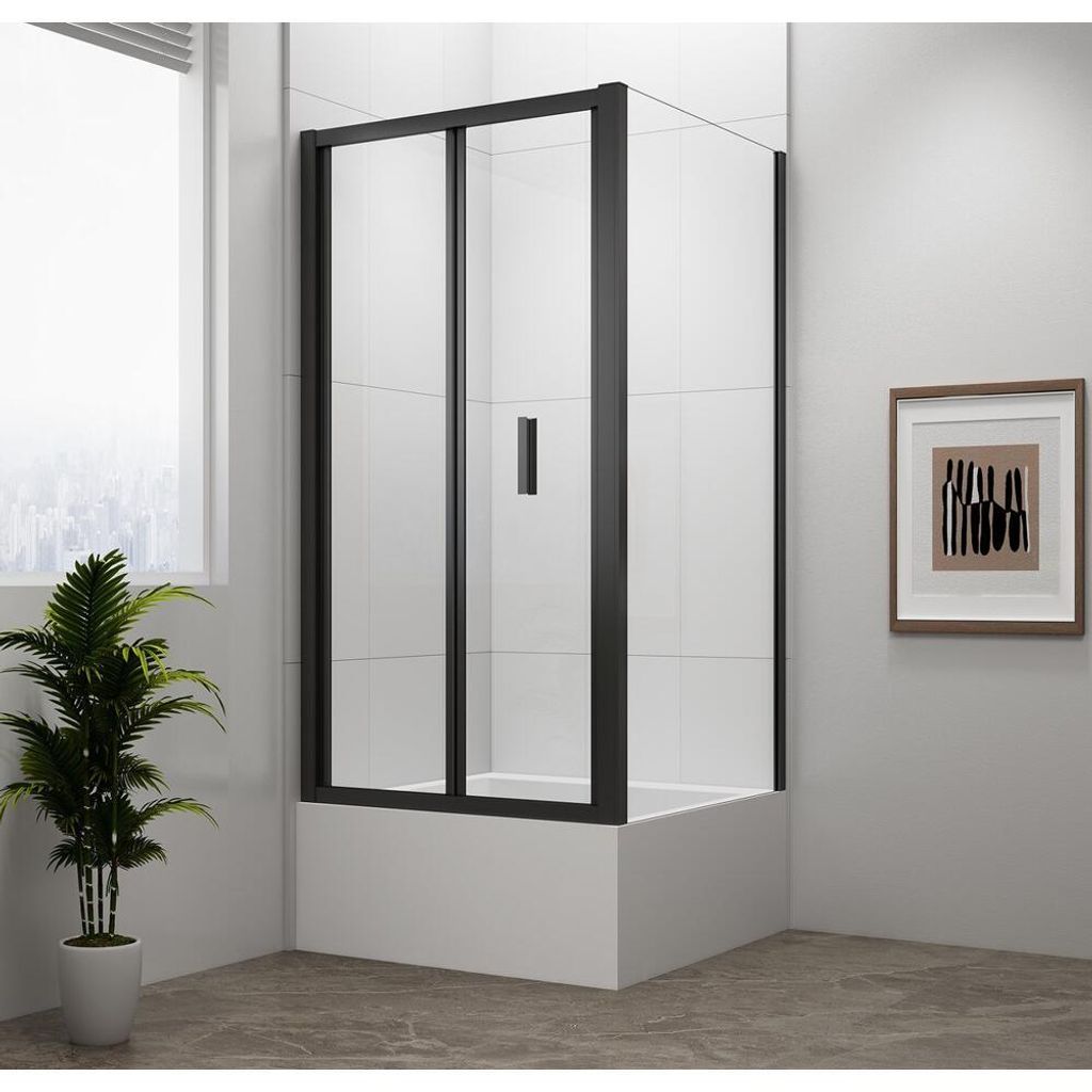 DEEP BLACK Cabina doccia rettangolare 1000x750mm variante Immagine del prodotto 