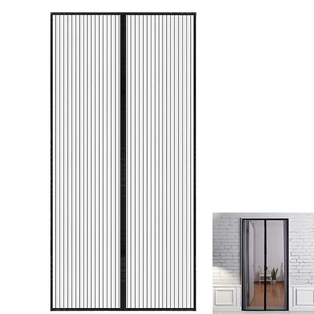 Fliegengitter Tür, 100x210cm Magnet Insektenschutz Produktbild 
