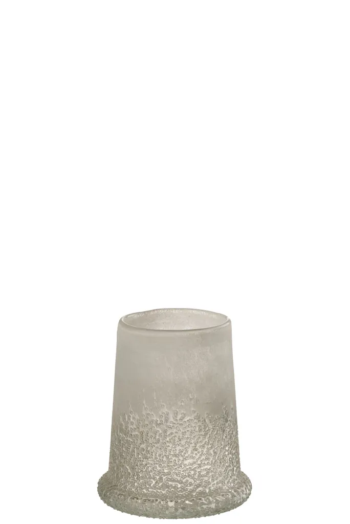 Photophore Verre Blanc J-Line Sucre pour un éclairage tamisé sans éblouir