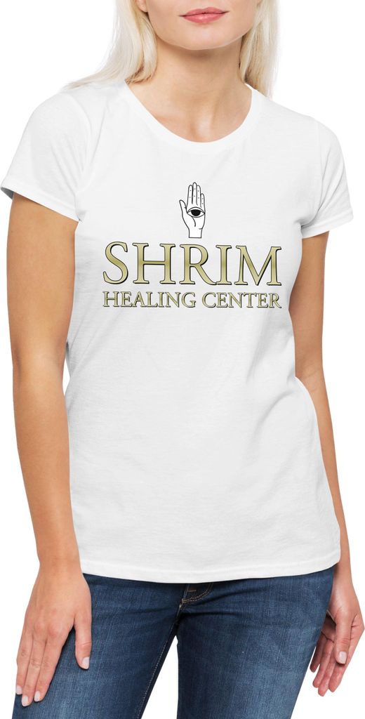 Urban Backwoods Shrim Healing Center, Damen T-Shirt, Farbe: Weiß, Größe: 3XL