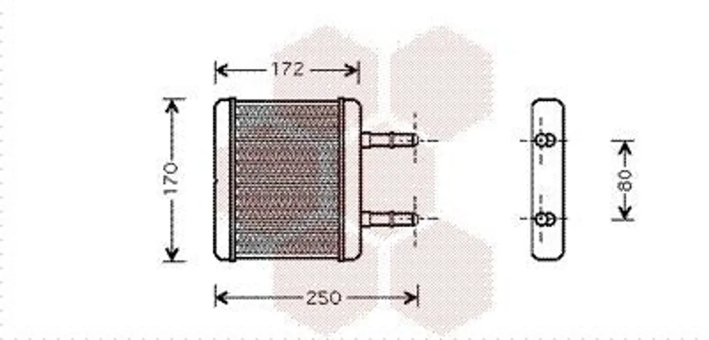 Radiateur chauffage aluminium durable Van Wezel 82006137 Atos