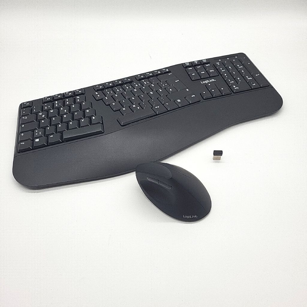 LogiLink ID0211 LogiLink Ergonomic Desktop Set, sans fil, Image du produit 