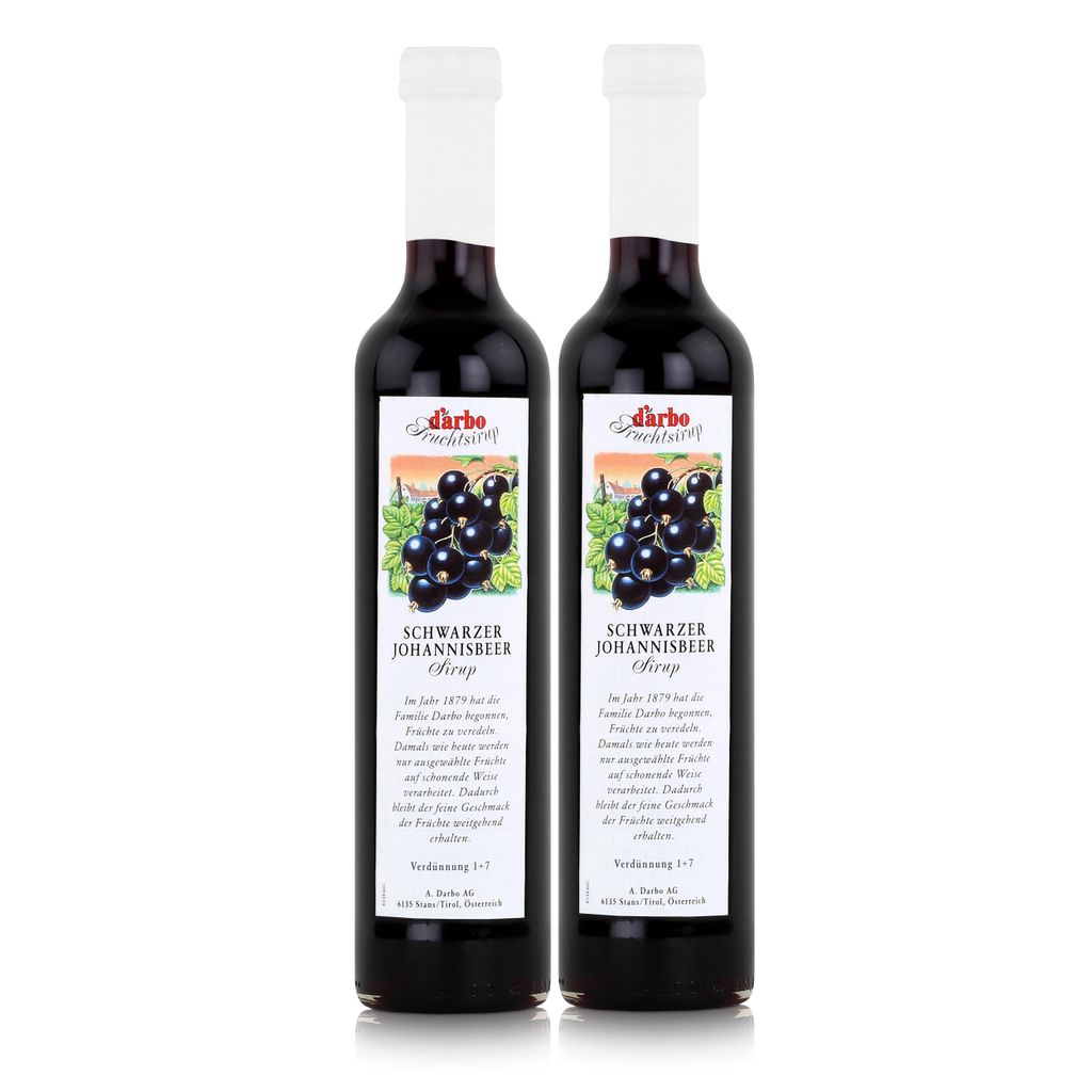Darbo Schwarzer Johannisbeer Sirup 500ml - Cocktails Produktbild 