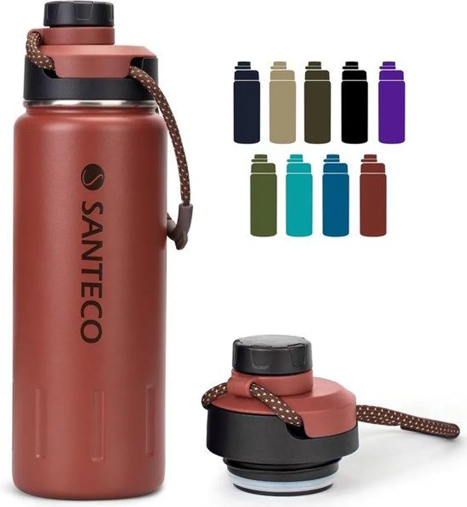 Gourde sport en acier inoxydable 500ml - Isotherme et garantie sans BPA