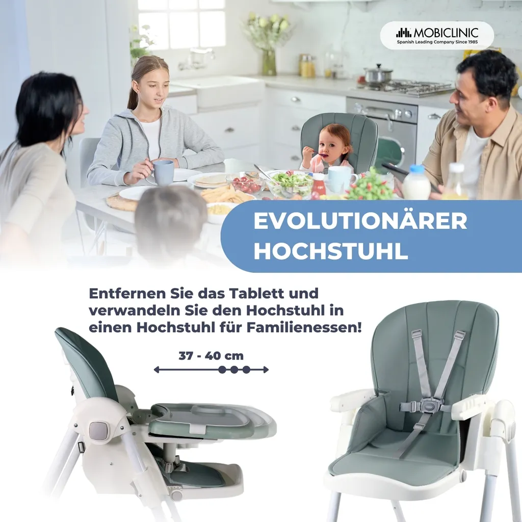 Chaise Haute Simba Mobiclinic : Solution Pliable et Évolutive Bébé