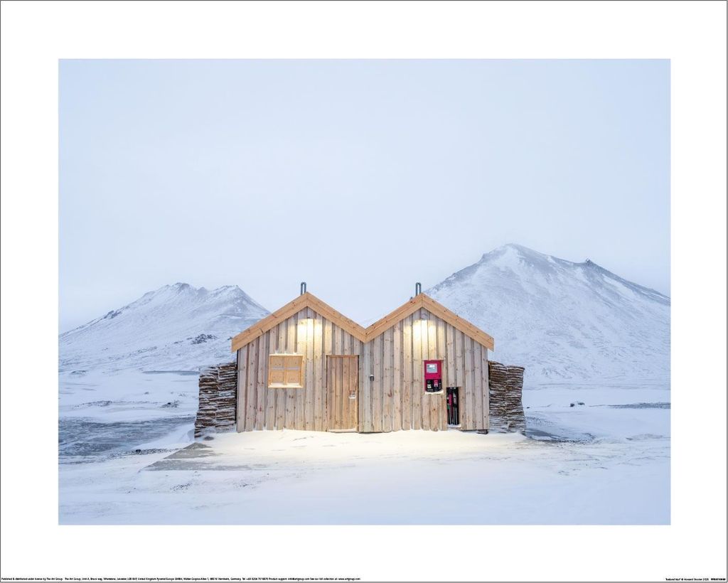 Howard Shooter - "Iceland Hut" bedruckt PM13055 (40 cm x 50 cm) (Bunt)
