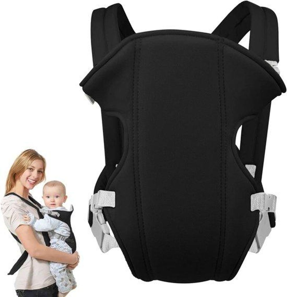 Babytragetasche - Verstellbar und atmungsaktiv - Bauchtragetasche mit Bauchstütze - Vielseitige Tragetasche für neugeborene Babys - Universell f...