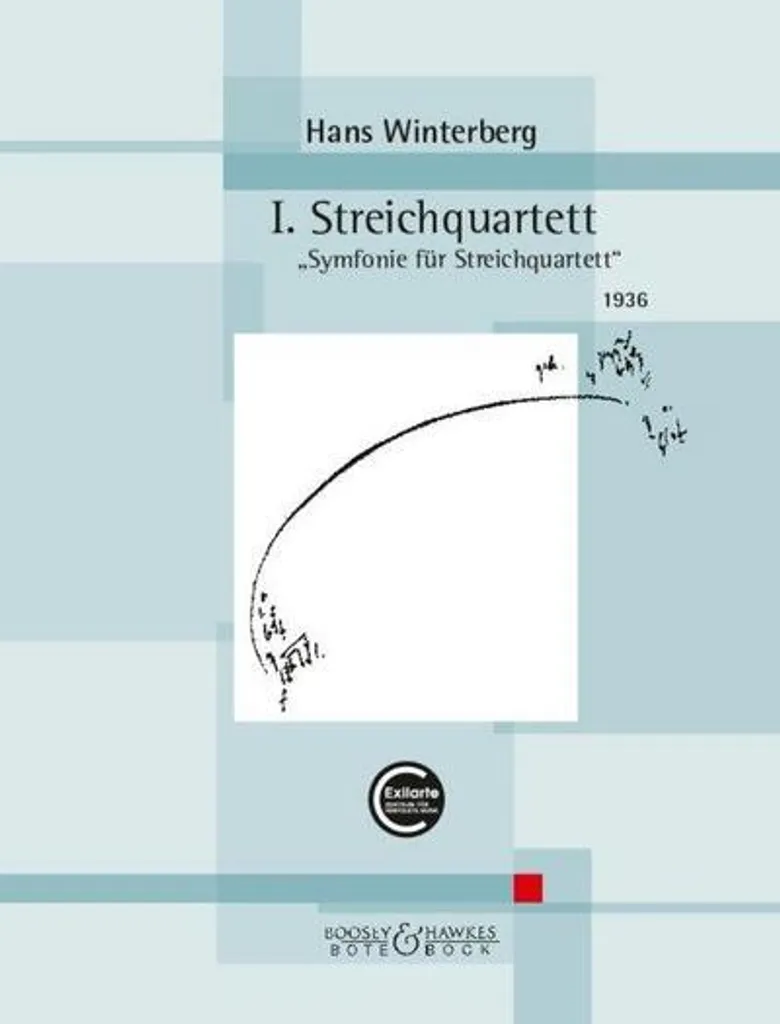 I. Streichquartett Édition de Poche avec Parties Séparées et Conducteur