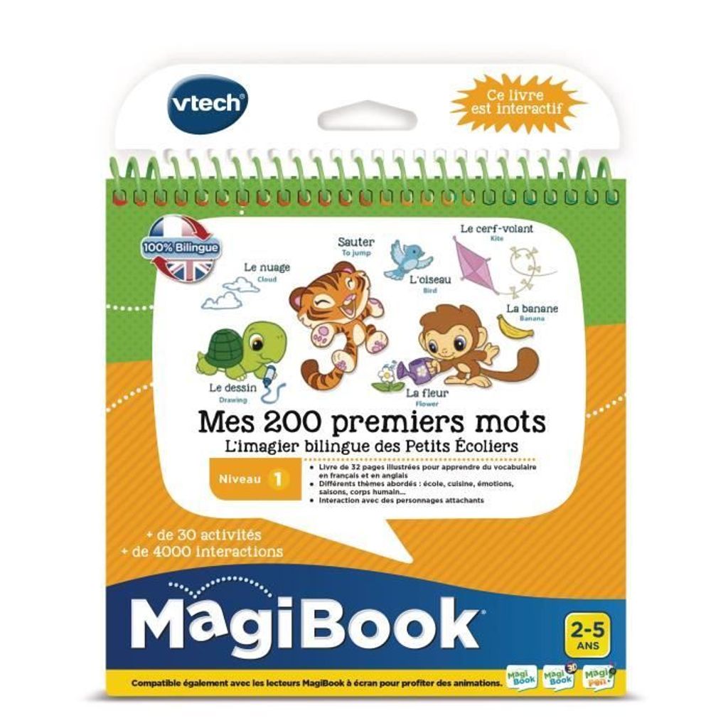 VTech MagiBook Mes 200 Premiers Mots Français/Anglais, 2 Produktbild 
