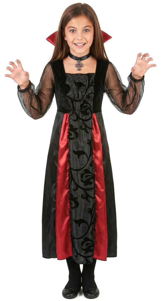 Costume da vampiro per bambini nero-rosso - 134/140 (10-12 Immagine del prodotto 