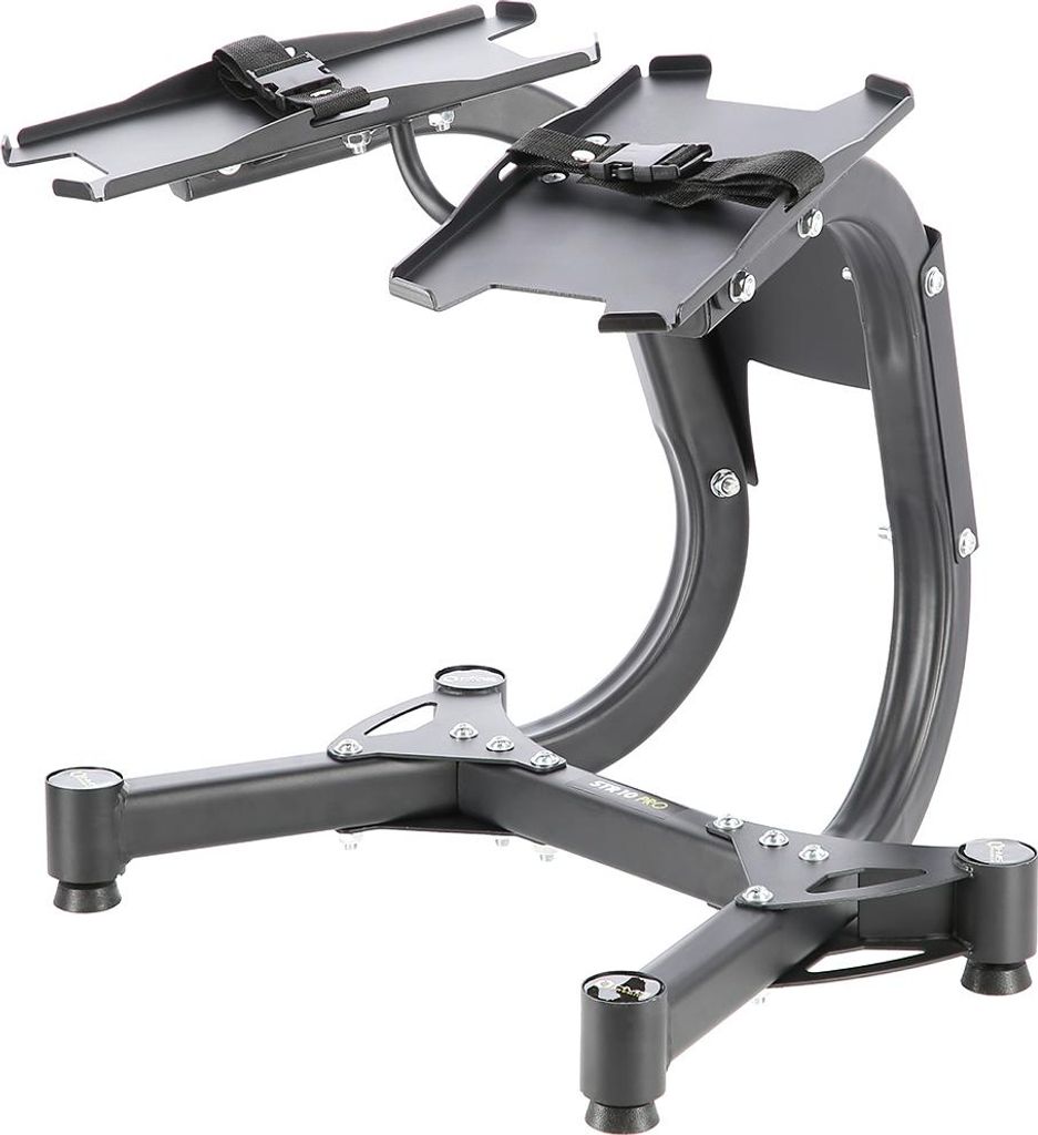 HMS STR10 Premium Hantelständer | Ständer für verstellbare Kurzhanteln | 100 kg belastbar | Ergonomisches Design