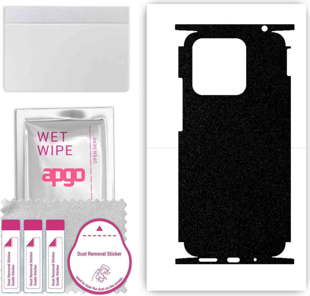 apgo Rückseite + Seiten Schutzfolie, Skin, kompatibel mit Xiaomi Redmi 10C, Hinten Displayschutzfolie aus Vinylfolie, kratzfest, einfache Montage ...