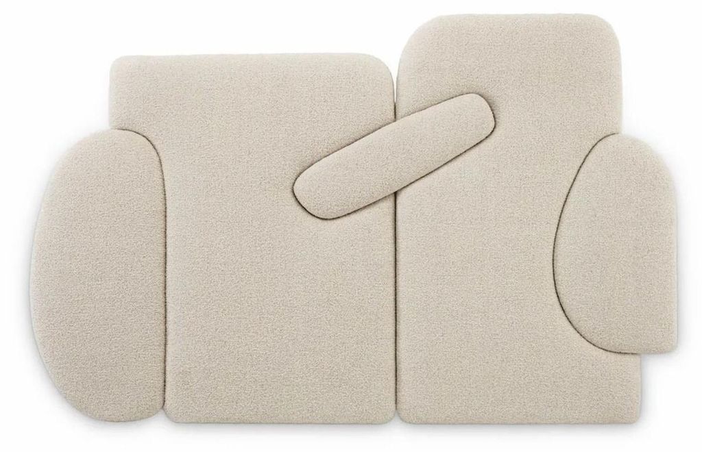 Casa Padrino Luxus Bett-Kopfteil Cremeweiß 280 x H. 180 cm - Schlafzimmer Möbel