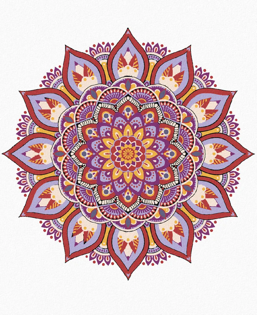 Zuty Mandala IV Diamond Painting 40x50 - Arte Meditativa Senza Cornice