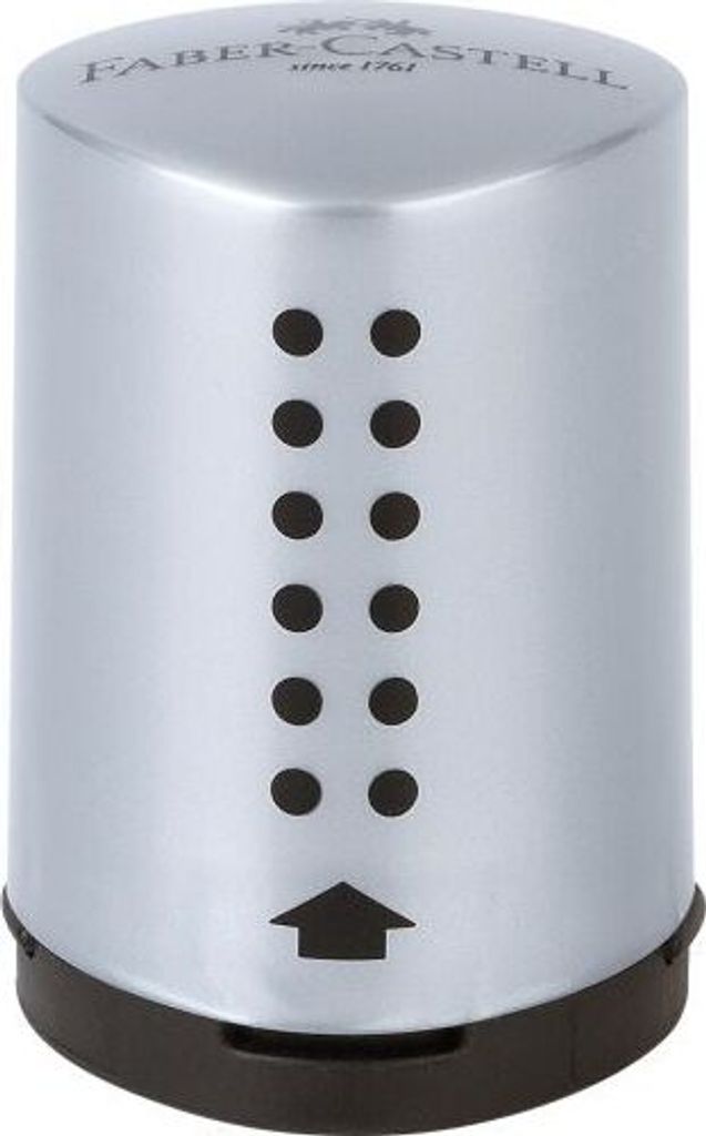 FABER-CASTELL Einfachspitzdose GRIP 2001 Mini silber
