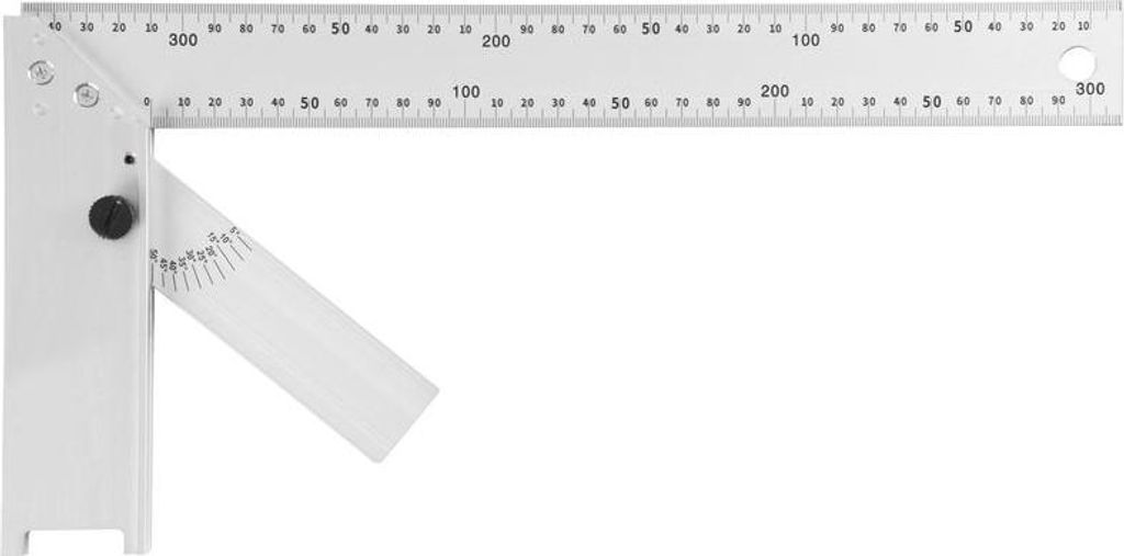 Winkel DY-5030 - 350 mm, Alu, mit Winkelmesser