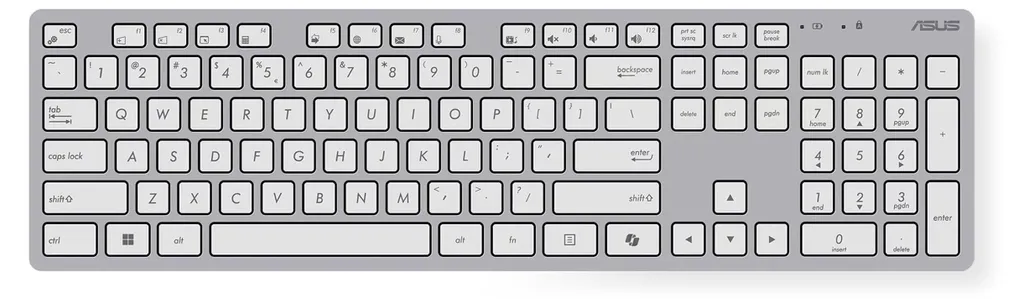 Pack clavier et souris Asus W5000 blanc au design compact chic - 4