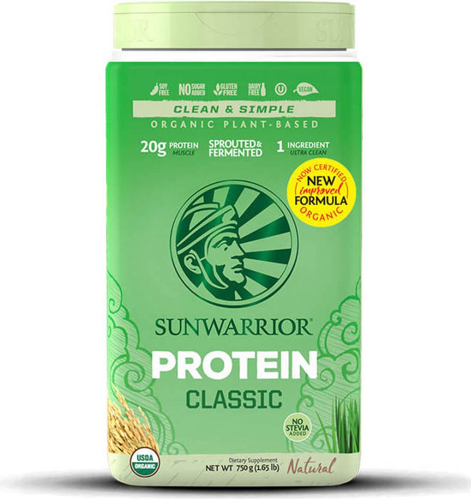 Sunwarrior Protein Classic Organic (750g) Natural - Eiweiße - Veganes Eiweiß
