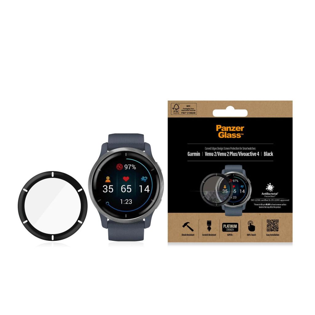 Displayschutz für Garmin Venu 2/Venu 2 Plus/Vivoactive 4 Produktbild 