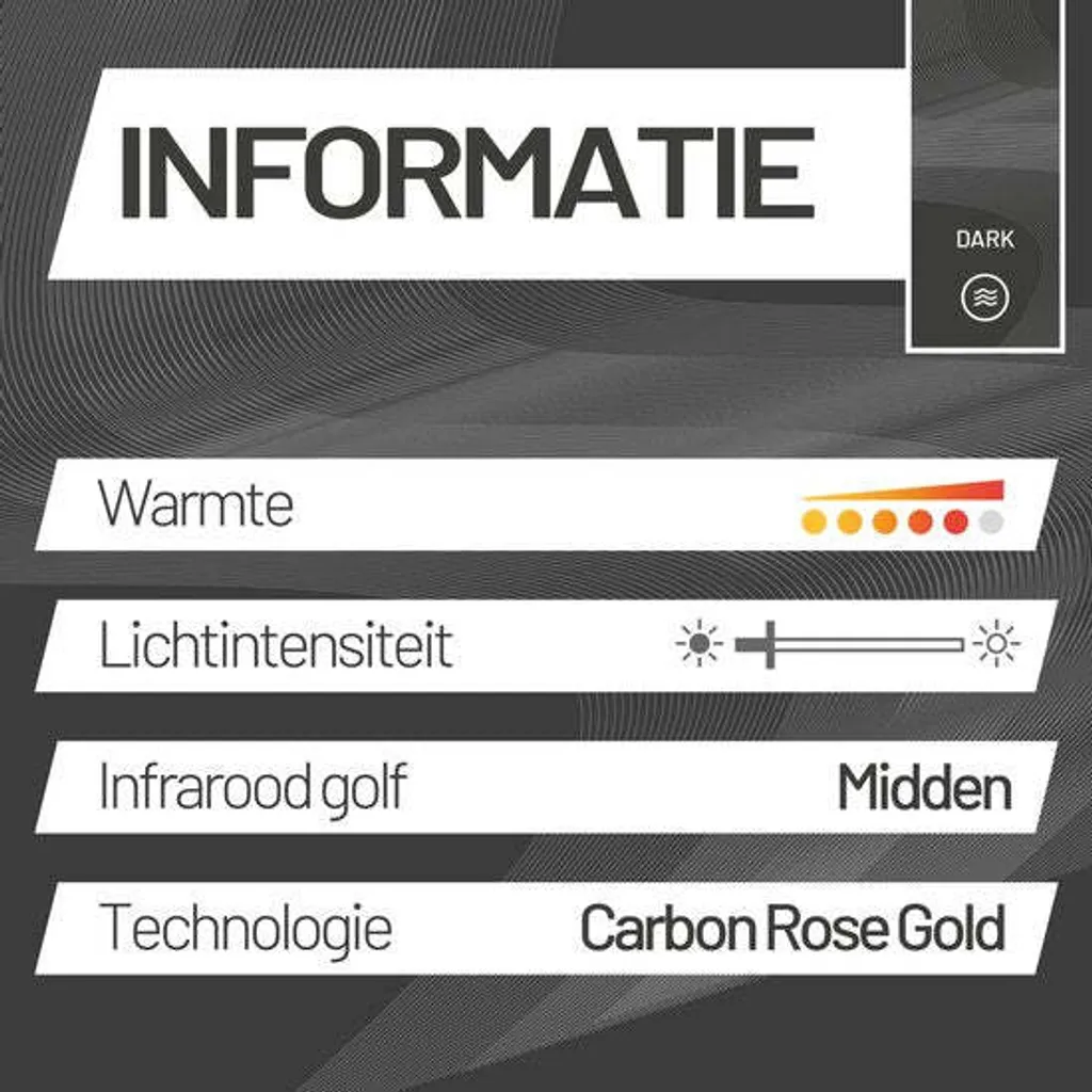 Chauffage Extérieur Triangle Dark Smart 2500W avec Variateur et App - 18