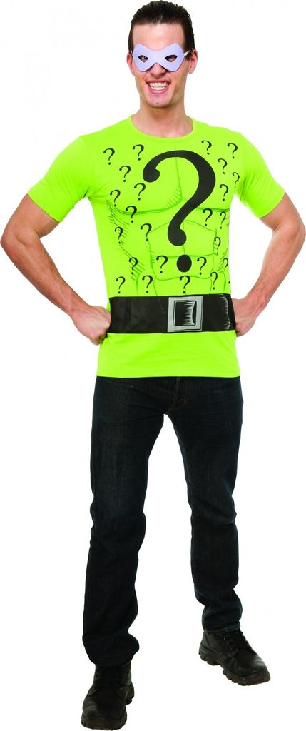 Der Riddler T-Shirt und Augenmaske, Größe:L