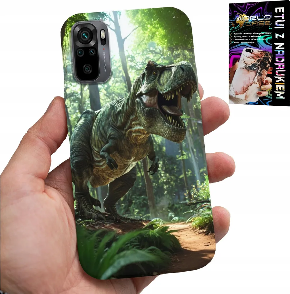 Custodia Bambini Xiaomi Note 10 / 10S Dinosauro + Vetro Protettivo