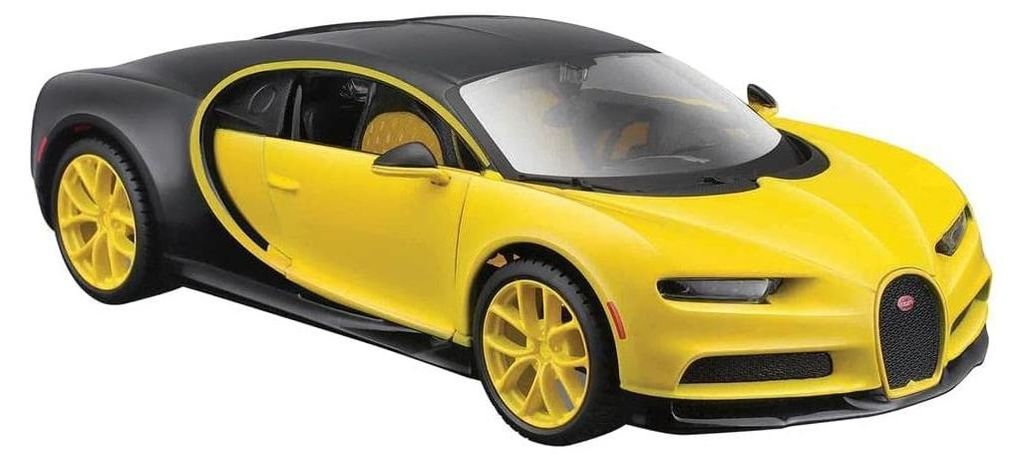 Maisto 31514 - Modellauto - Bugatti Chiron (schwarz-gelb, Produktbild 
