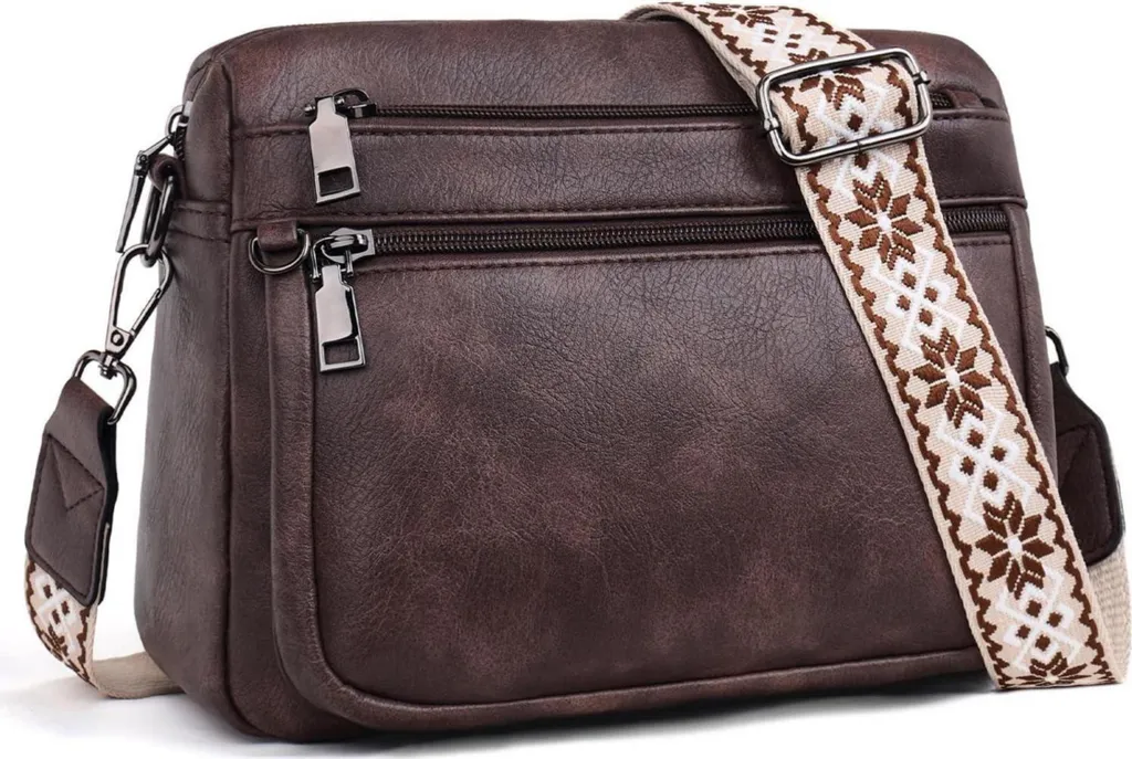 Borsa Tracolla Pelle Morbida Vintage Style - Tracolla Larga Comfort