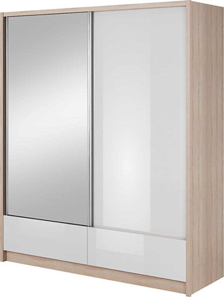 Garderobe Aufbewahrung 180cm Regal Schrank Archiv Schiebetüren Schiebetüren Büro