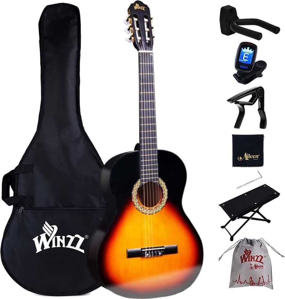 Konzertgitarre 4/4 Anfänger Set - 39 Zoll Klassische Produktbild 