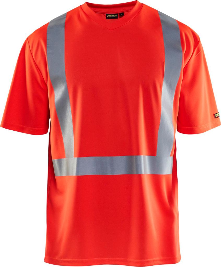 Blakläder High Vis T-Shirt 3382 1011 in div. Farben, Farbe:high vis rot, Größe:2XL