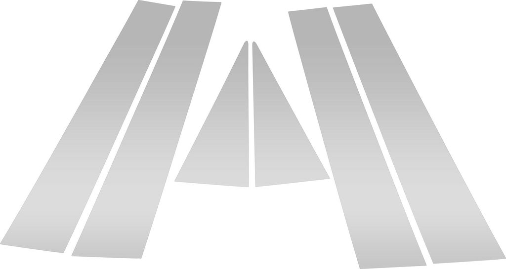 Türpfostenfensterleiste für Chevy Captiva 2006-2015 Silberton Vorne Hinten Links Rechts Anti-Kratz-Aufkleber Pfostenabdeckung 6 Stück