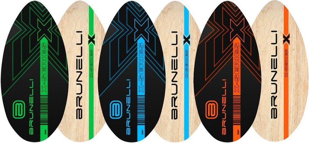 Skimboard BRUNELLI Holz Beach Wood Skim Board - Groesse: 36 Zoll (91cm) GREEN