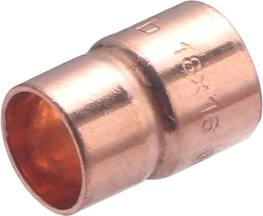 Kupfer Lötmuffe doppelt weiblich reduziert NOYON & THIEBAULT - Ø 18 mm - Ø 14 mm - 929-1816L1