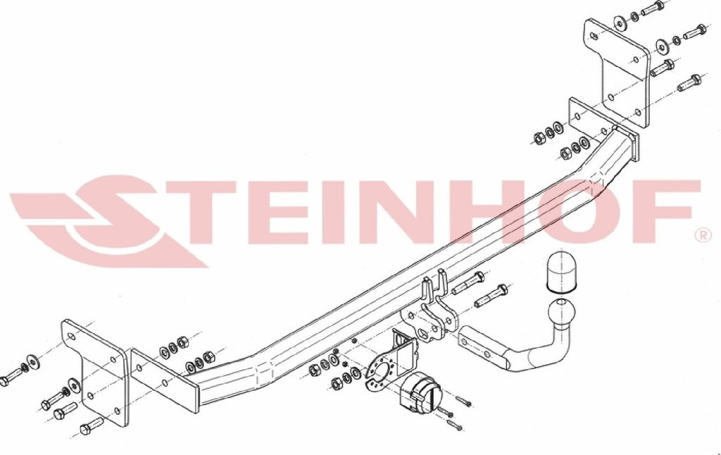 Z546649 Anhängerkupplung passend für HYUNDAI Elantra V 2011-2015 starr