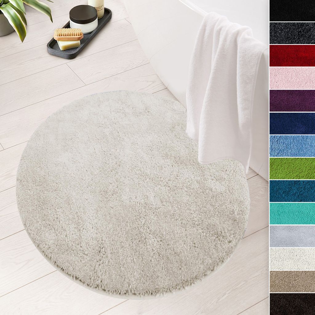 Tappeto da bagno Sky Soft Ivory Cream diametro 95 cm Immagine del prodotto 