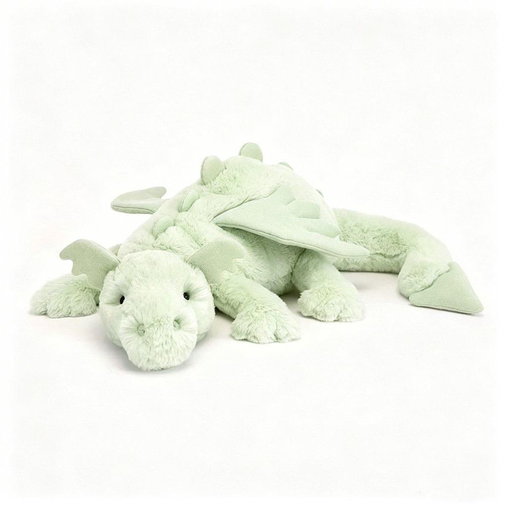 Minicee Plüsch Drachenkissen – 50 cm Kawaii Deko & Produktbild 