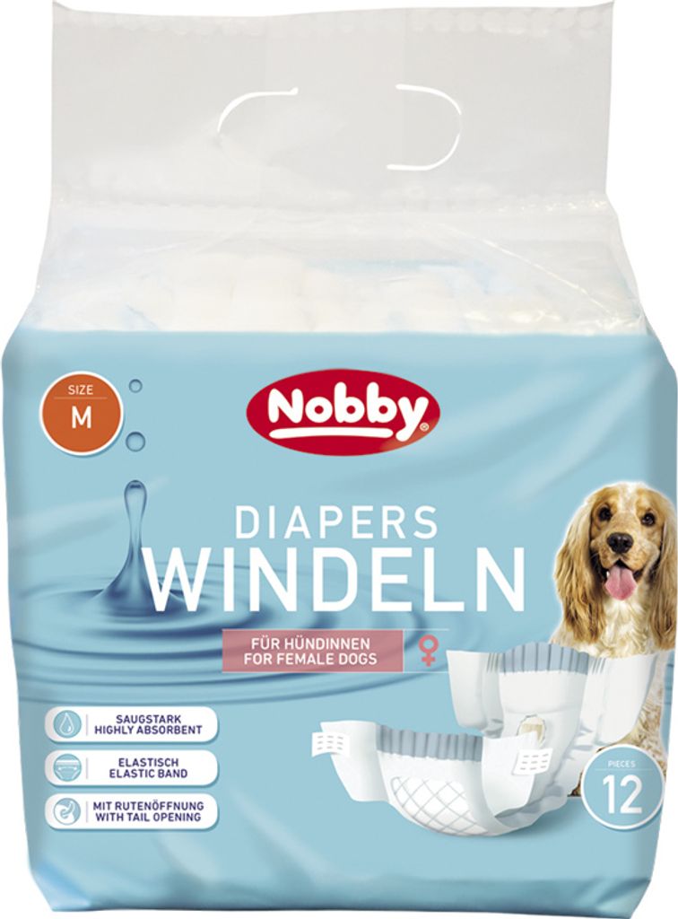 Nobby Windeln f. Hündinnen 12 St.; M ; 32 - 48 cm