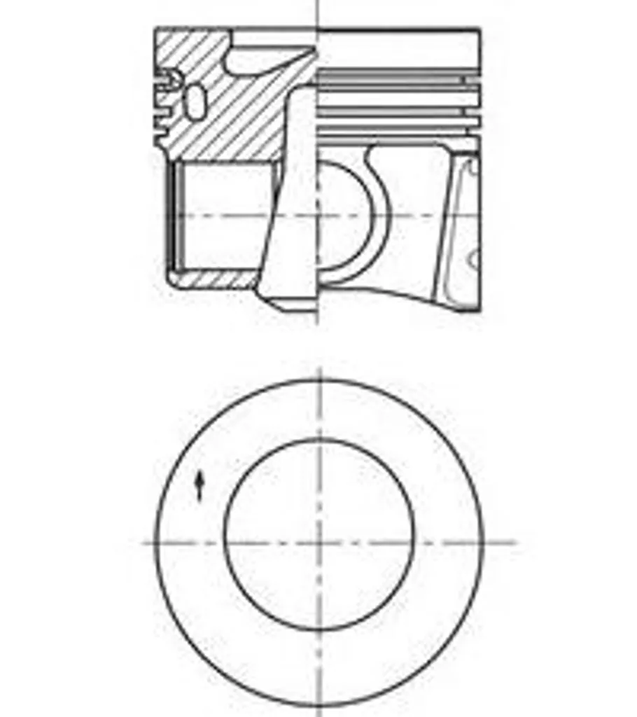 Piston moteur pour Golf VII et Octavia - Remplacement OE 04L107065AS