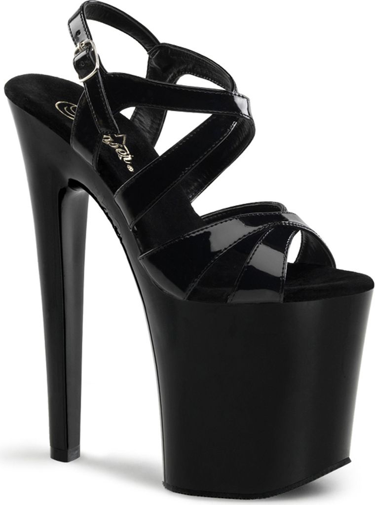XTREME-872 Damen Sandale von Pleaser, Schwarz EU 42, US 12