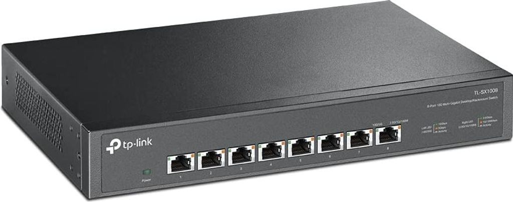TP-Link TL-SX1008: Leistungsstarker 8-Port 10G Multi-Gigabit Switch