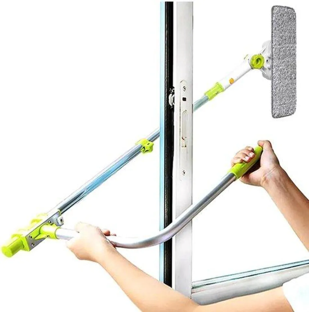 Nettoyeur de vitres pour véranda et grandes fenêtres avec manche long