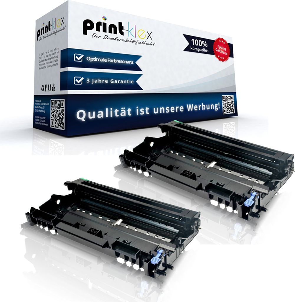 2x Kompatible Trommeleinheiten Dell E 310 dw 510 Series 514 dw 515 dn 515 dw 724BBJS 724-BBJS 724 BBJS Trommel Drum - Office Print Serie