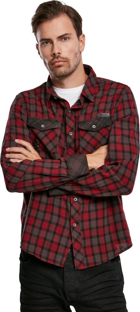 Košeľa Brandit Duncan (červená/hnedá,XL) Obrázok produktu 