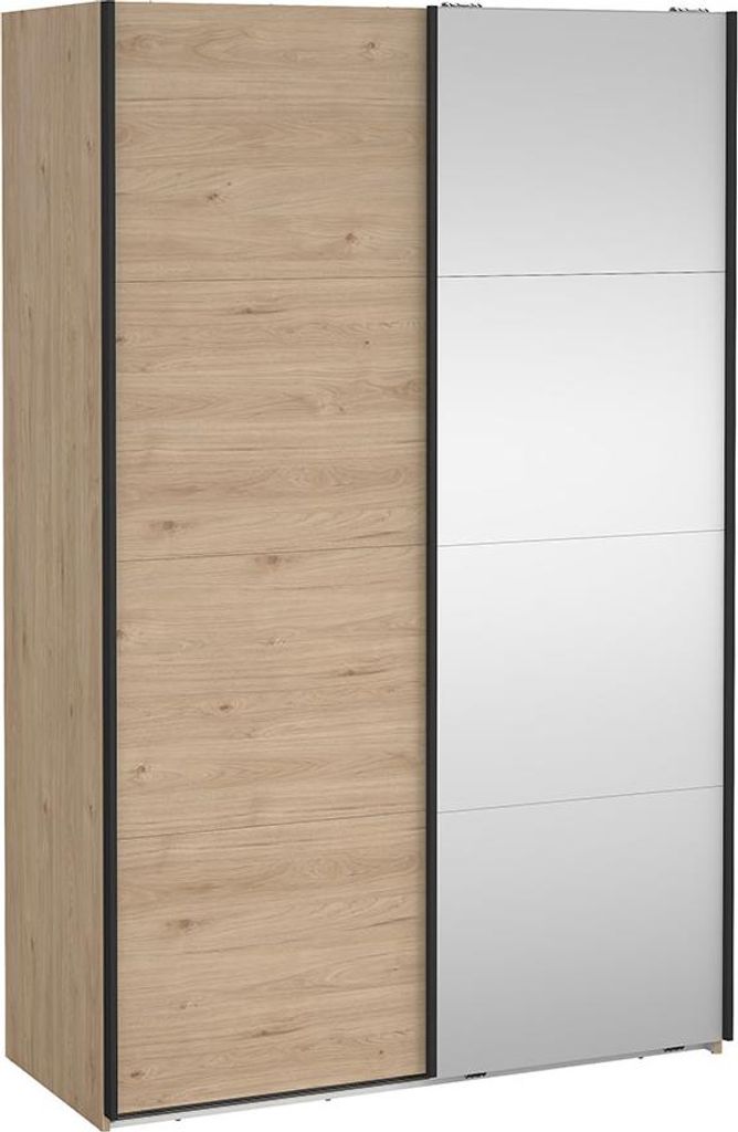 Bergamo Schiebetürenschrank 2 Türen 140x220cm Eiche Nachbildung.