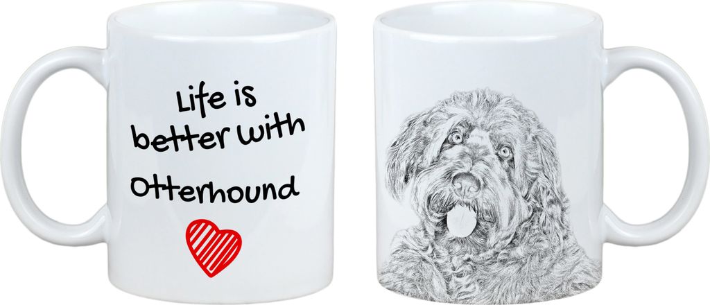 Otterhund, Otterhound - Tasse mit Hund, Tasse mit Bild, personalisiertes Geschenk der Marke Art-Dog